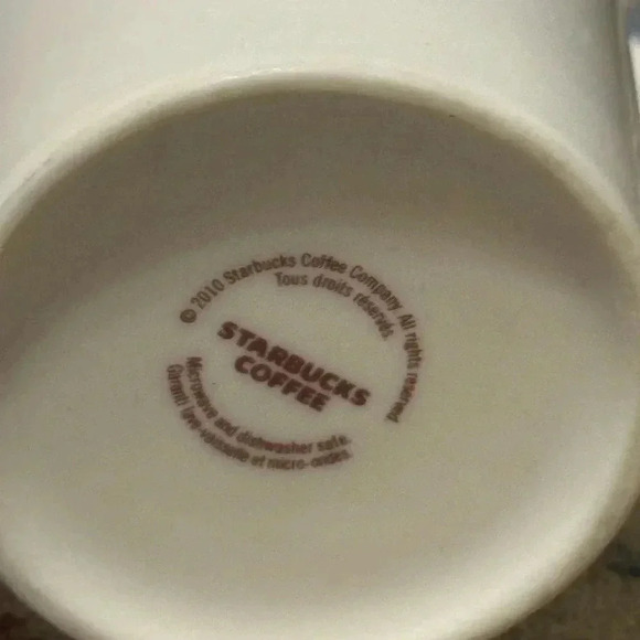 2010 STARBUCKS COFFEE COMPANY TALL COFFEE 16oz MUG CUP GRANDE - Picture 4 of 6